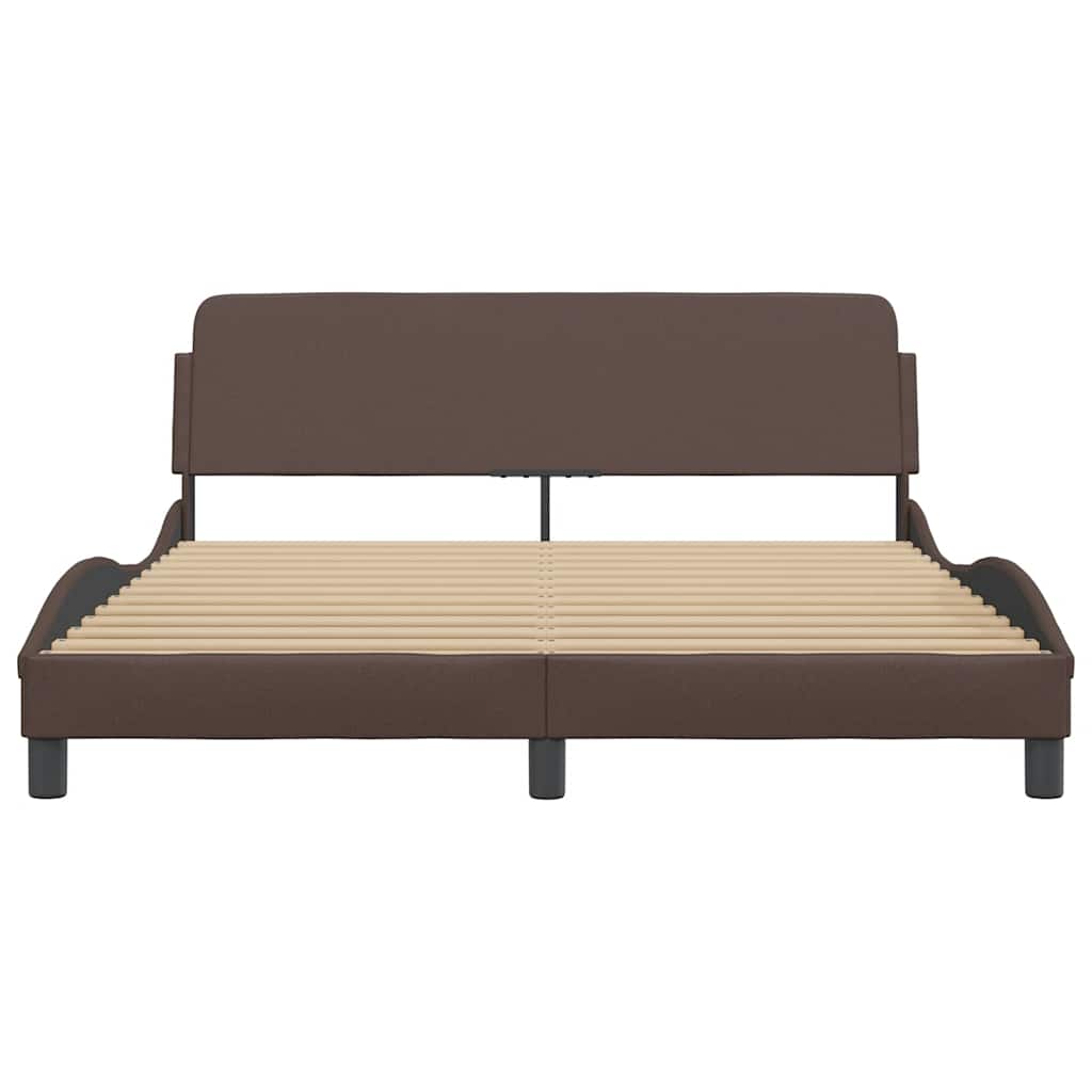 sengeramme Dover 160x200 cm kunstlæder brun