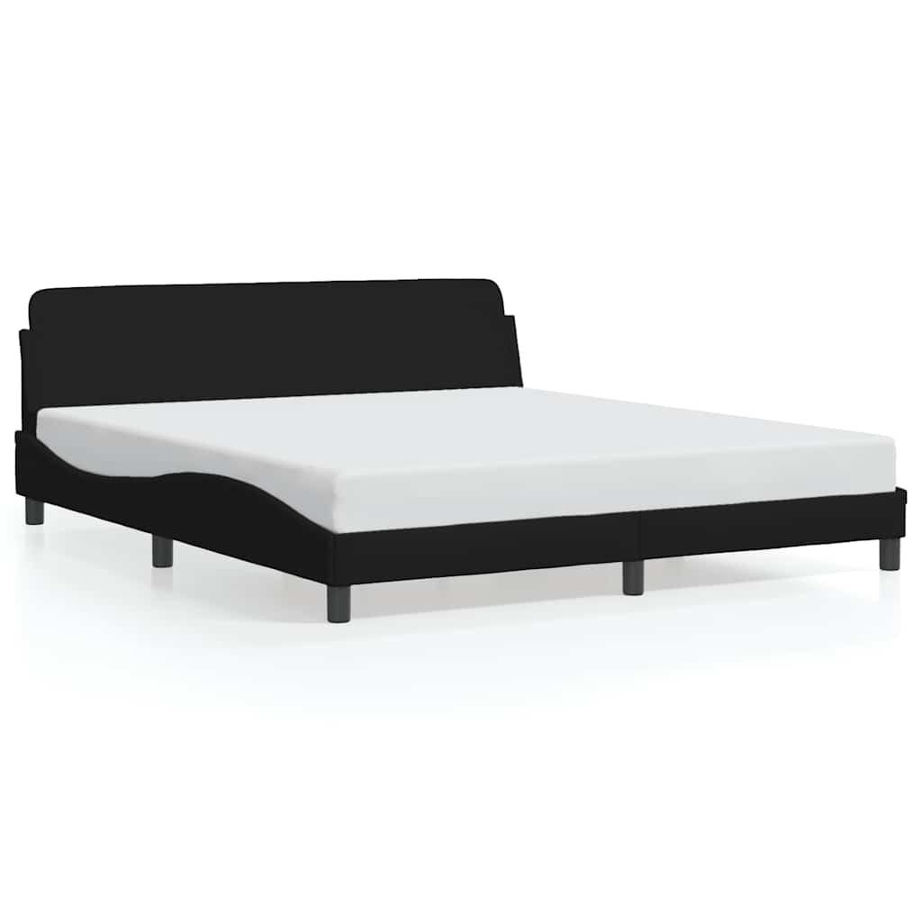 sengeramme Dover 180x200 cm stof sort