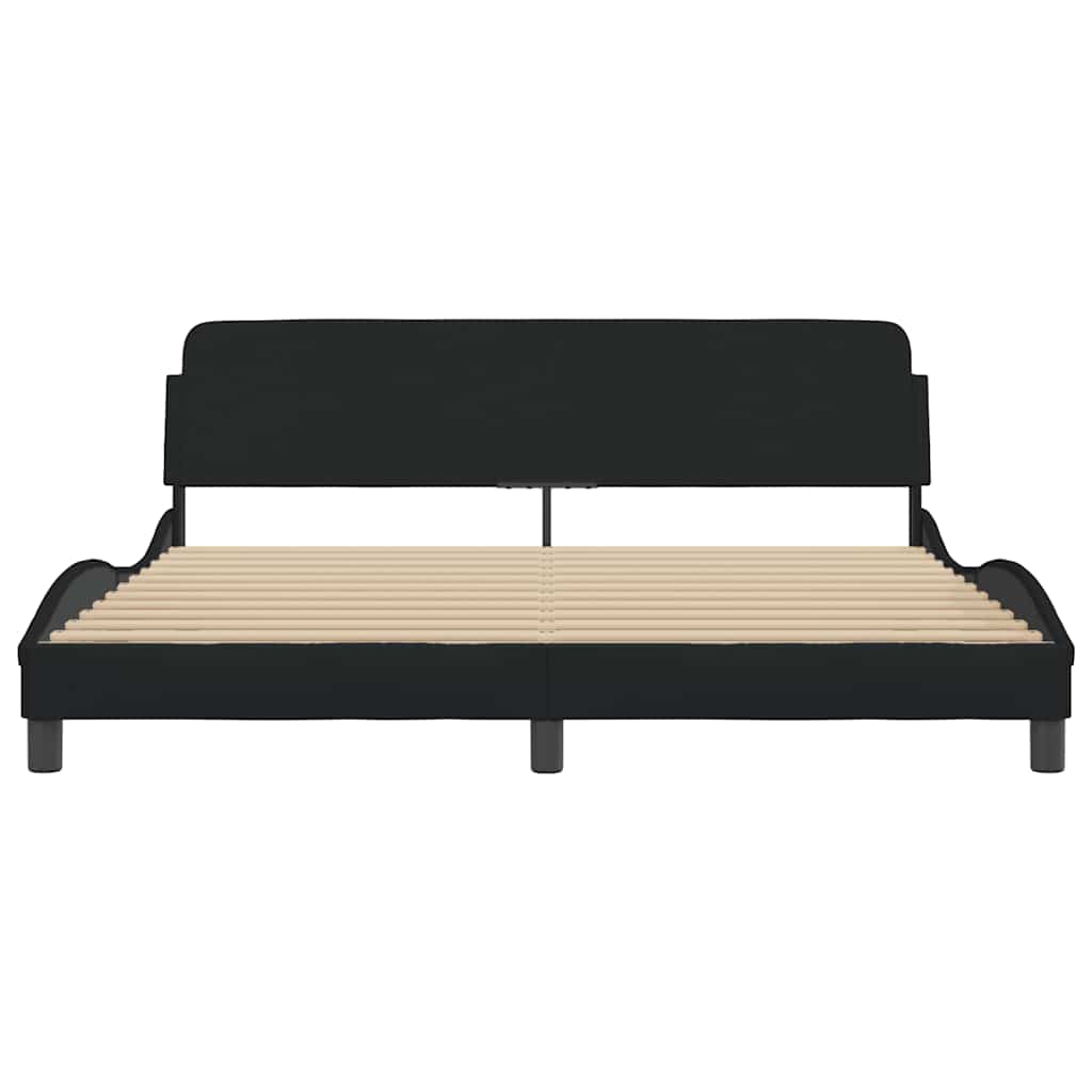 sengeramme Dover 180x200 cm stof sort