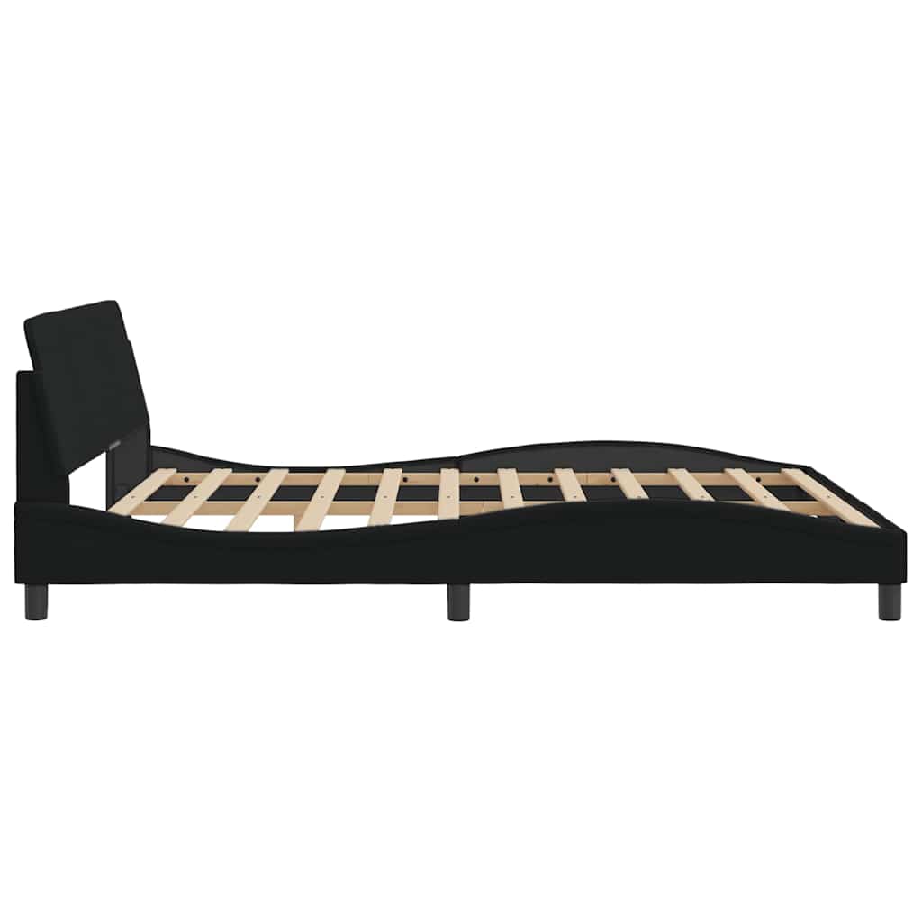sengeramme Dover 180x200 cm stof sort