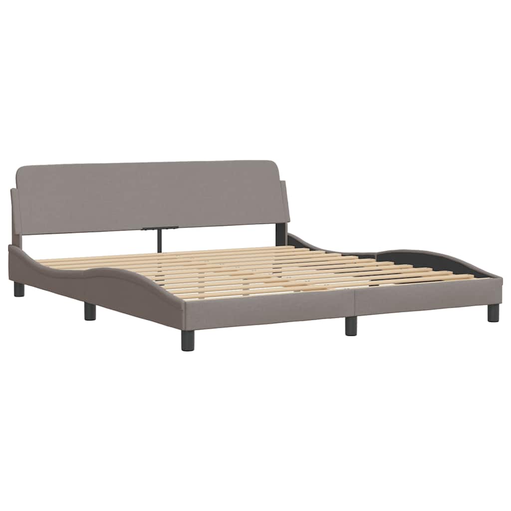 sengeramme Dover 180x200 cm stof gråbrun