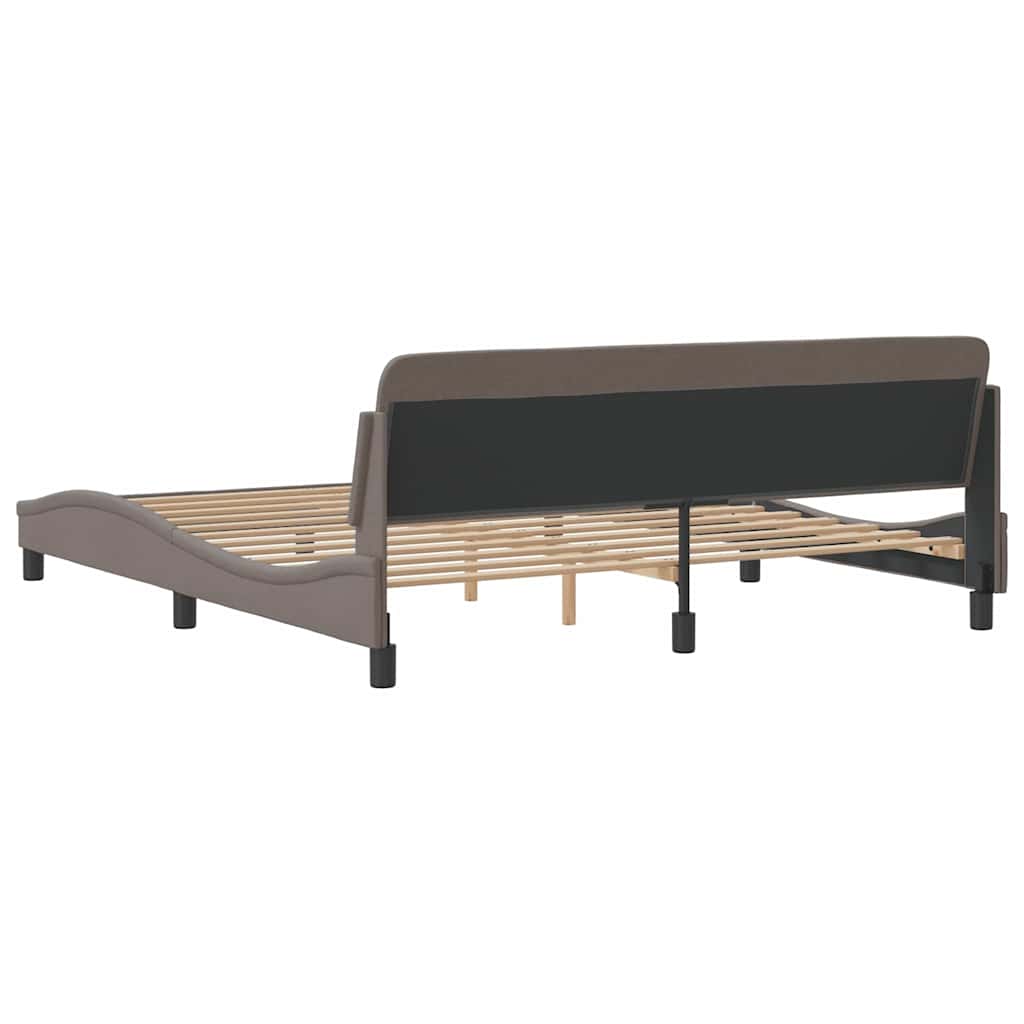 sengeramme Dover 180x200 cm stof gråbrun