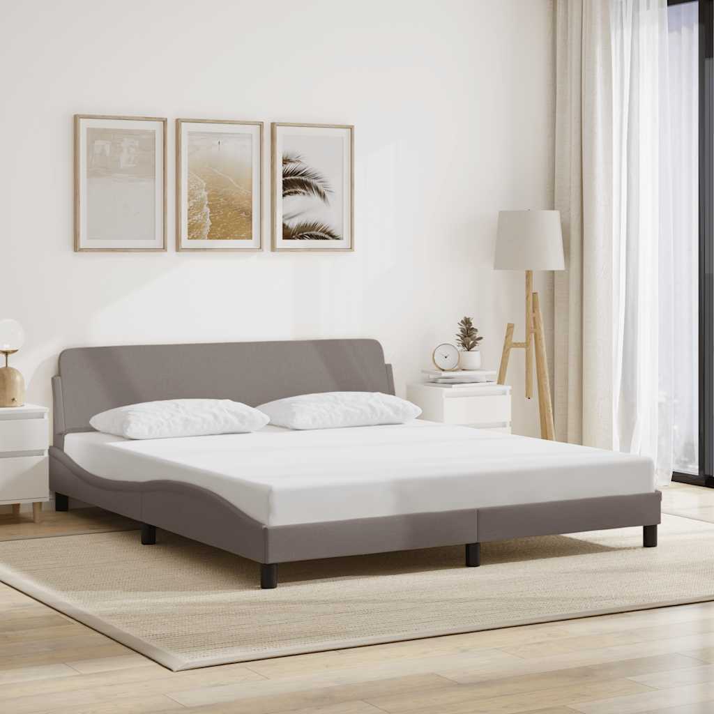 sengeramme Dover 180x200 cm stof gråbrun