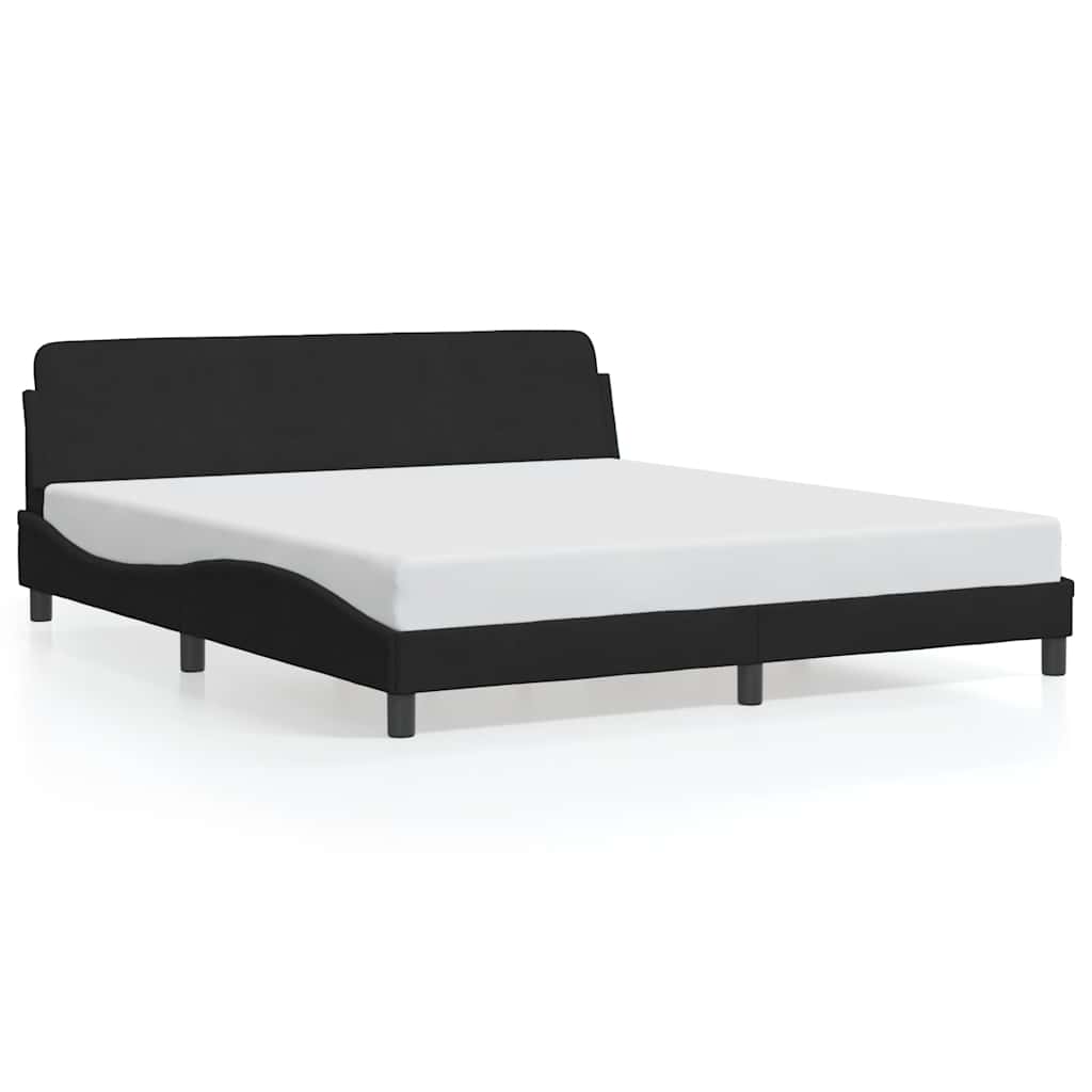 sengeramme Dover Sort 180x200 cm Fløjl