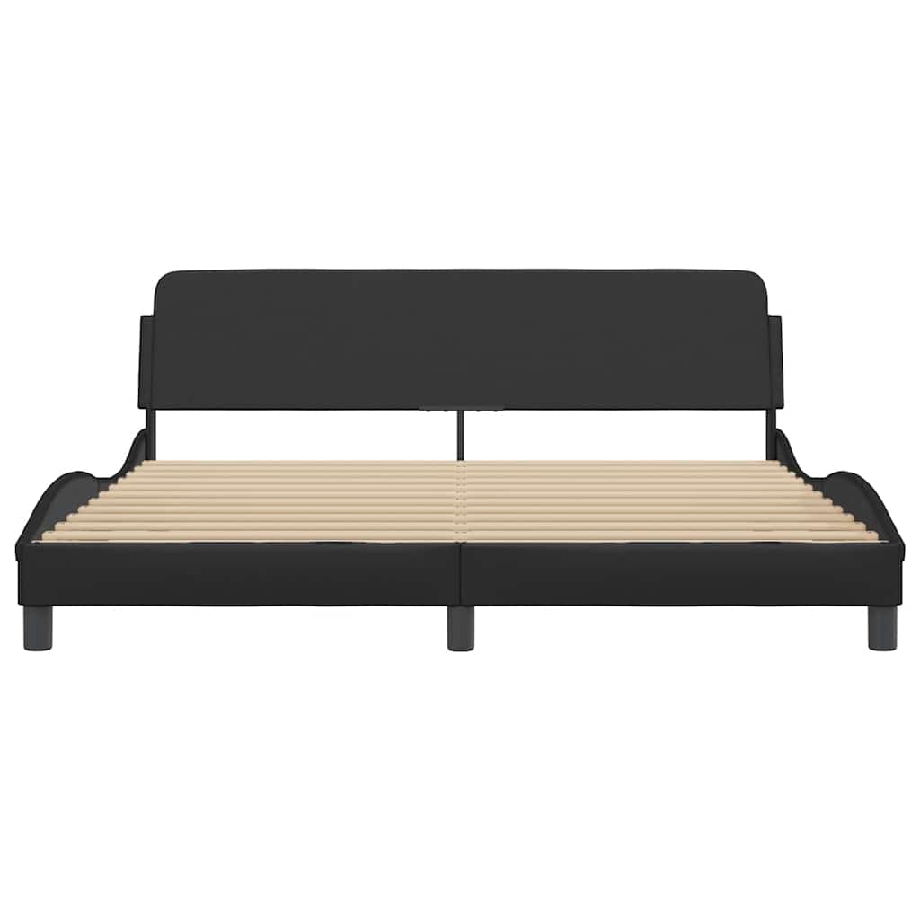 sengeramme Dover 180x200 cm kunstlæder sort