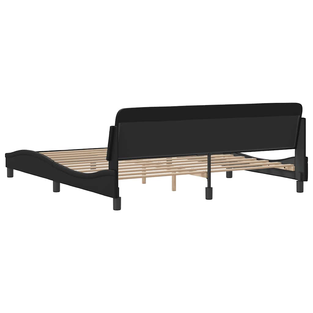 sengeramme Dover 180x200 cm kunstlæder sort