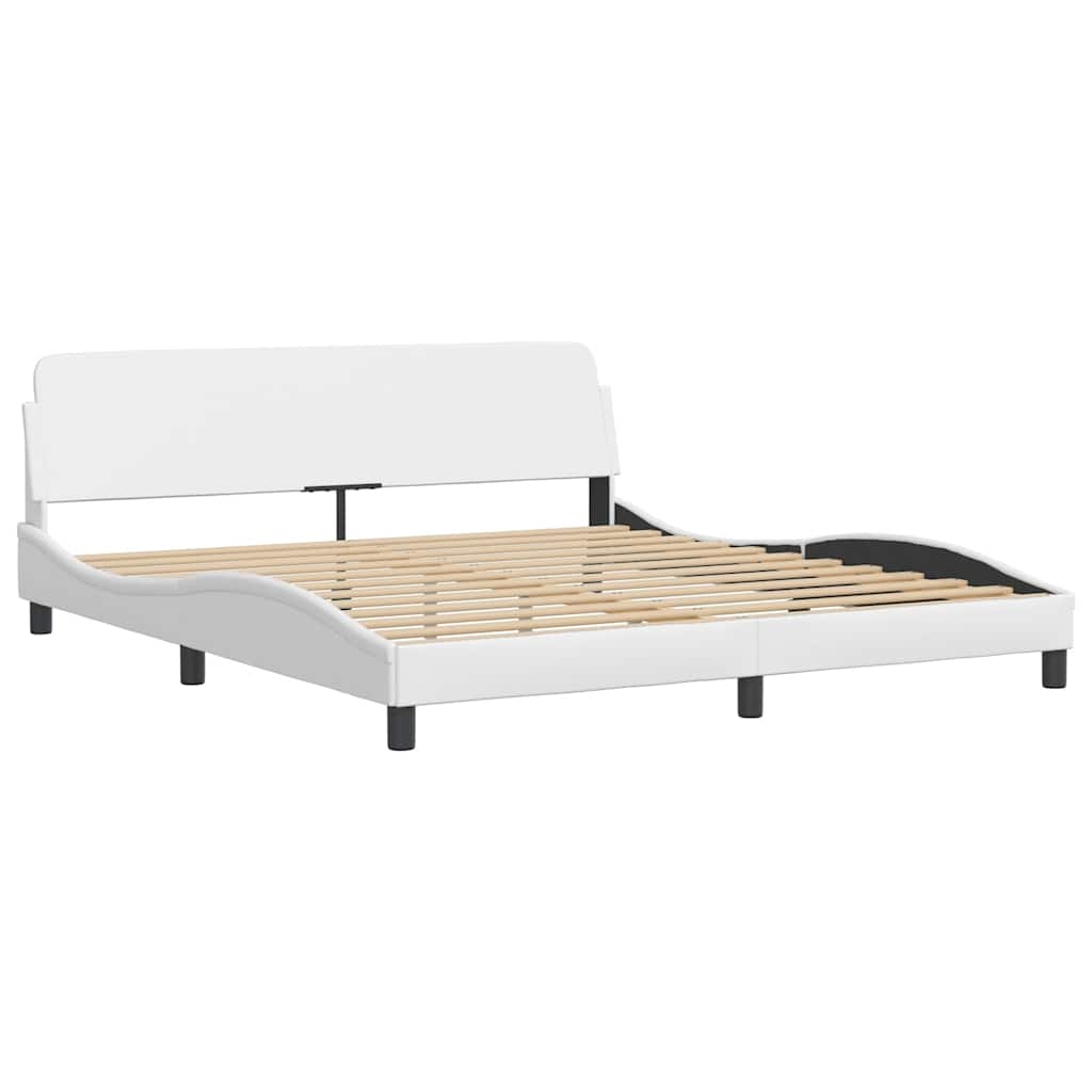 sengeramme Dover 180x200 cm kunstlæder hvid