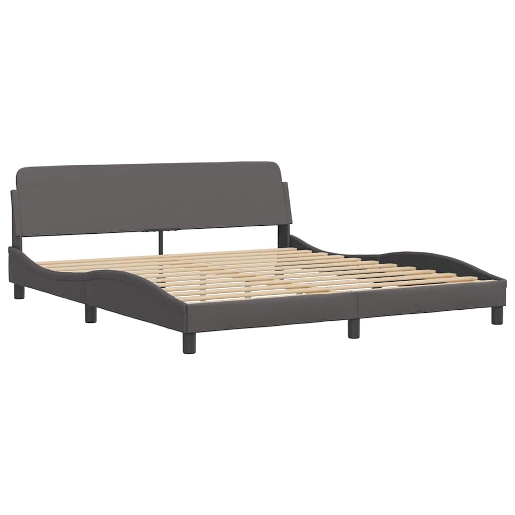 sengeramme Dover 180x200 cm kunstlæder grå