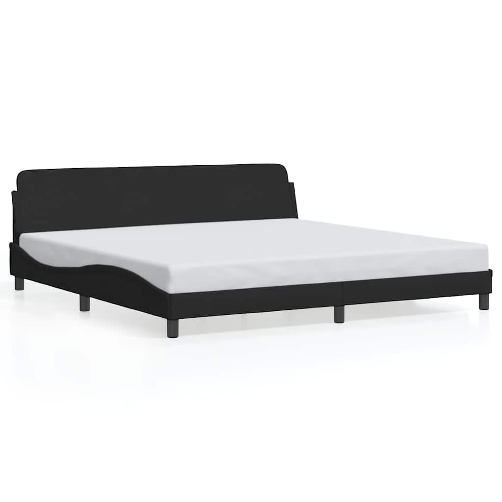 sengeramme Dover 200x200 cm stof sort