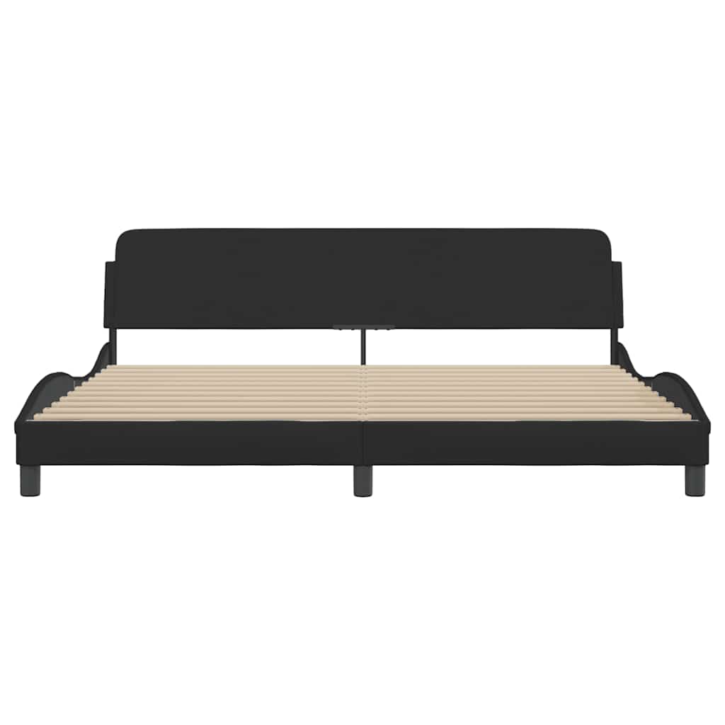 sengeramme Dover 200x200 cm stof sort