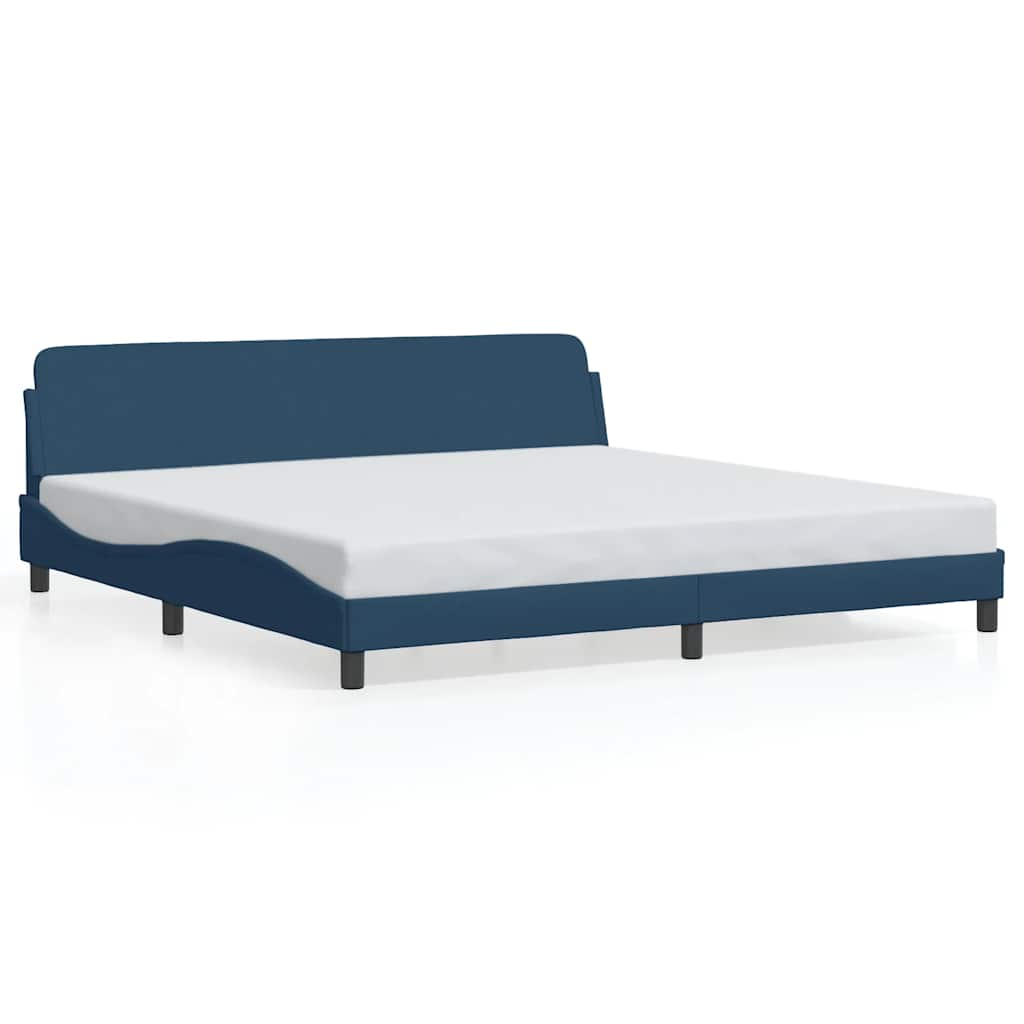 sengeramme Dover 200x200 cm stof blå