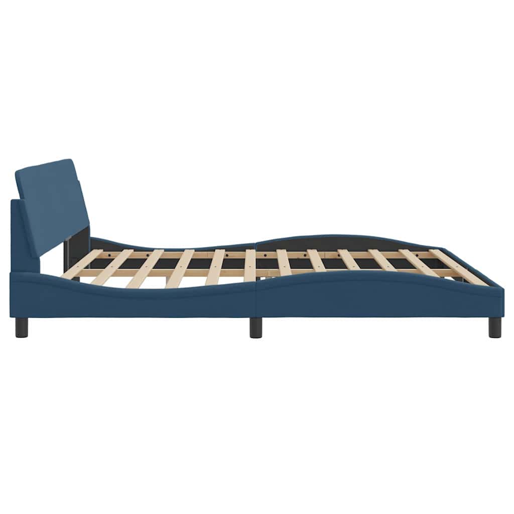 sengeramme Dover 200x200 cm stof blå