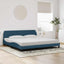 sengeramme Dover 200x200 cm velour blå