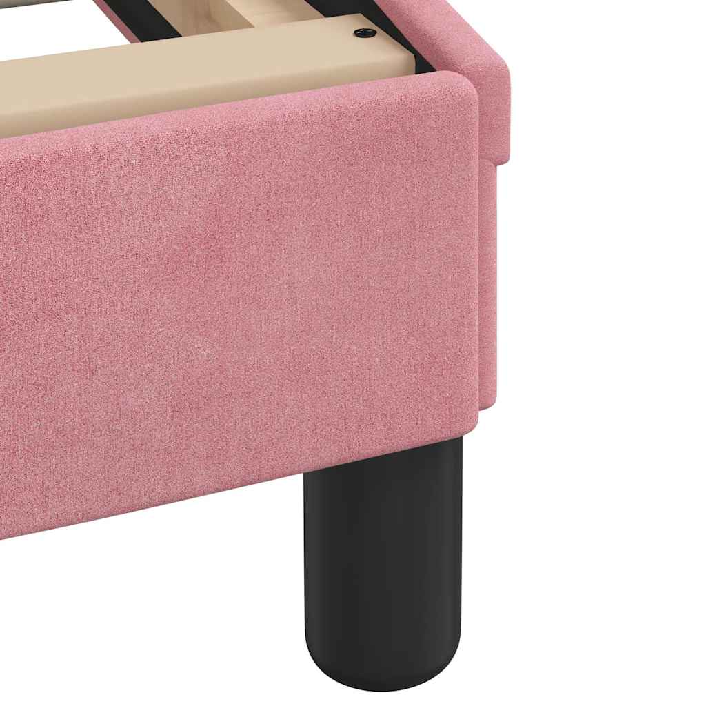 sengeramme Dover 200x200 cm fløjl pink