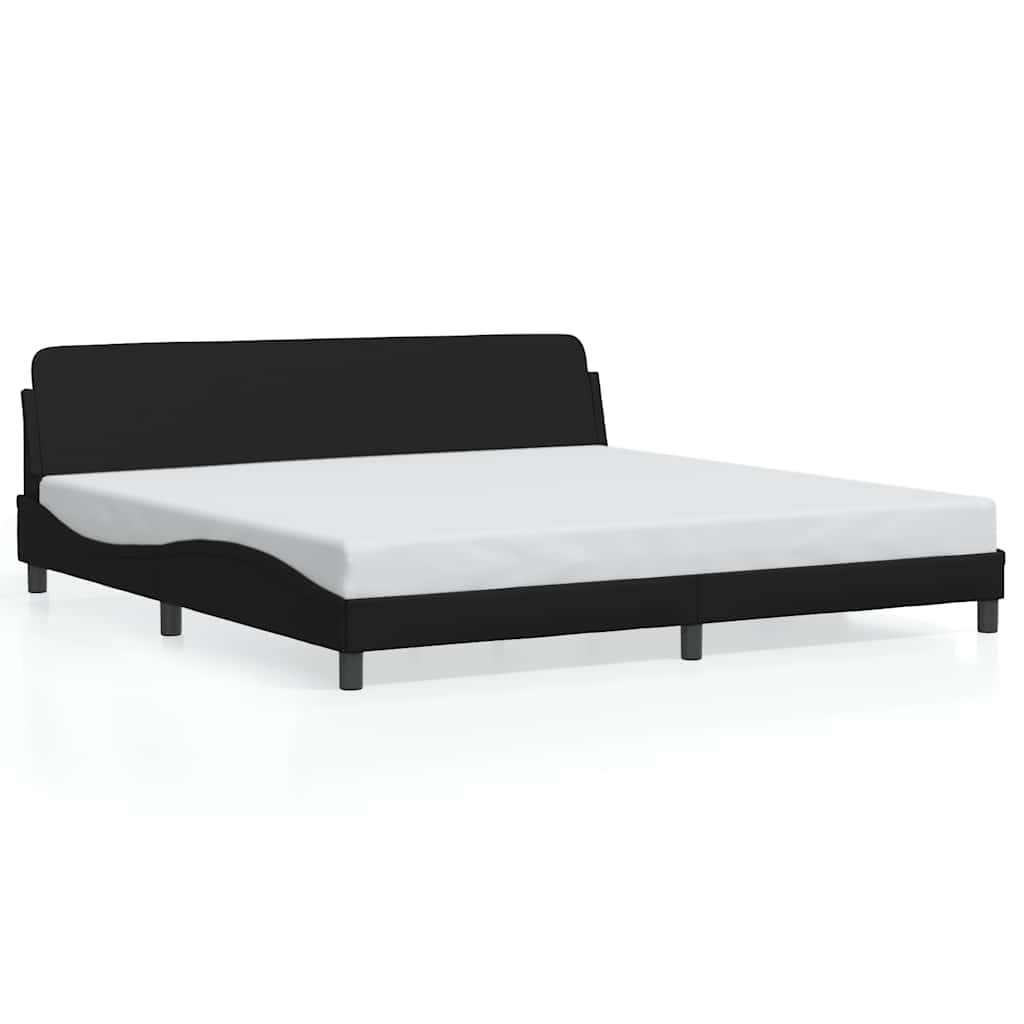 sengeramme Dover 200x200 cm kunstlæder sort