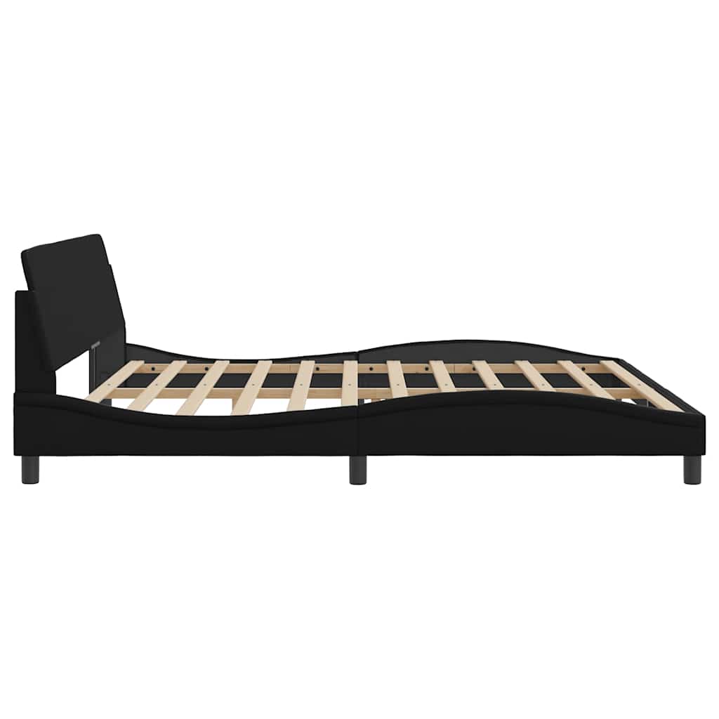 sengeramme Dover 200x200 cm kunstlæder sort