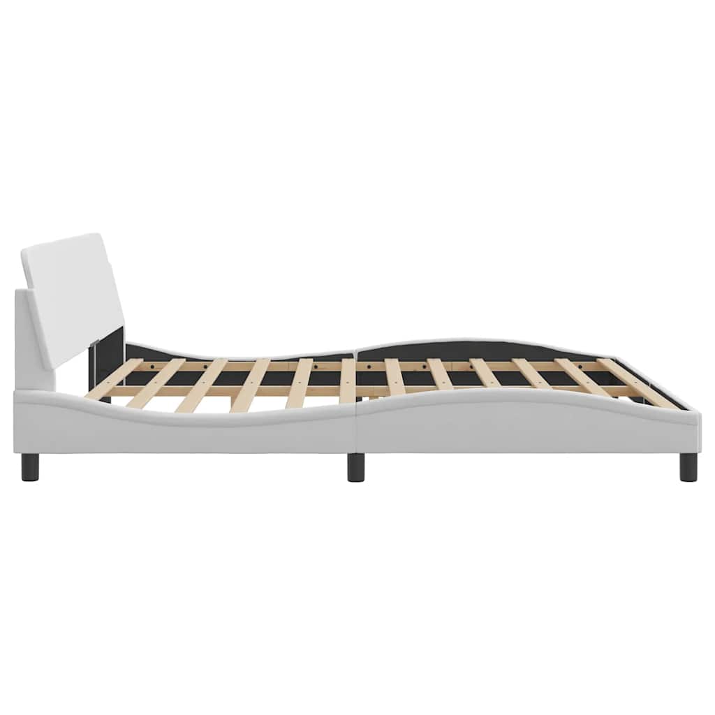 sengeramme Dover 200x200 cm kunstlæder hvid