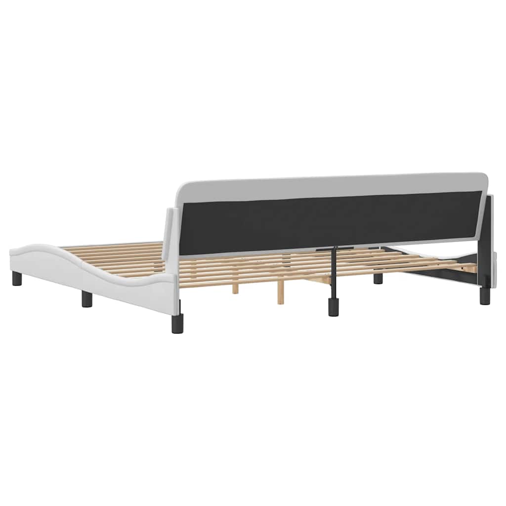 sengeramme Dover 200x200 cm kunstlæder hvid