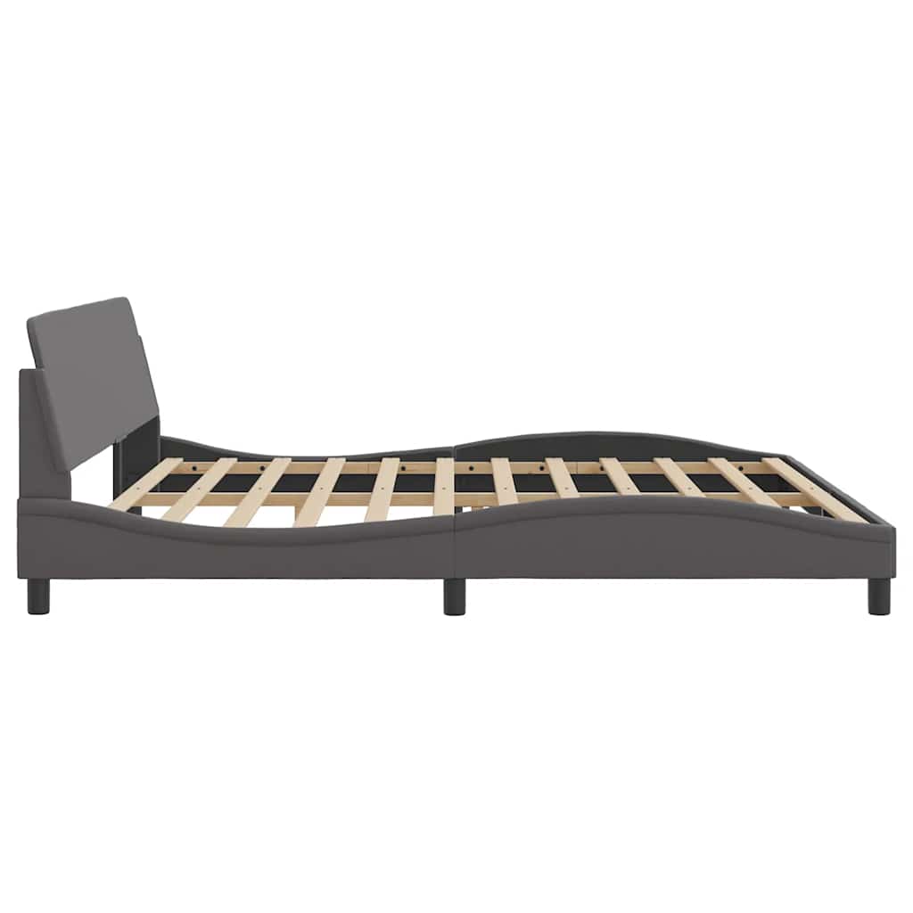sengeramme Dover 200x200 cm kunstlæder grå