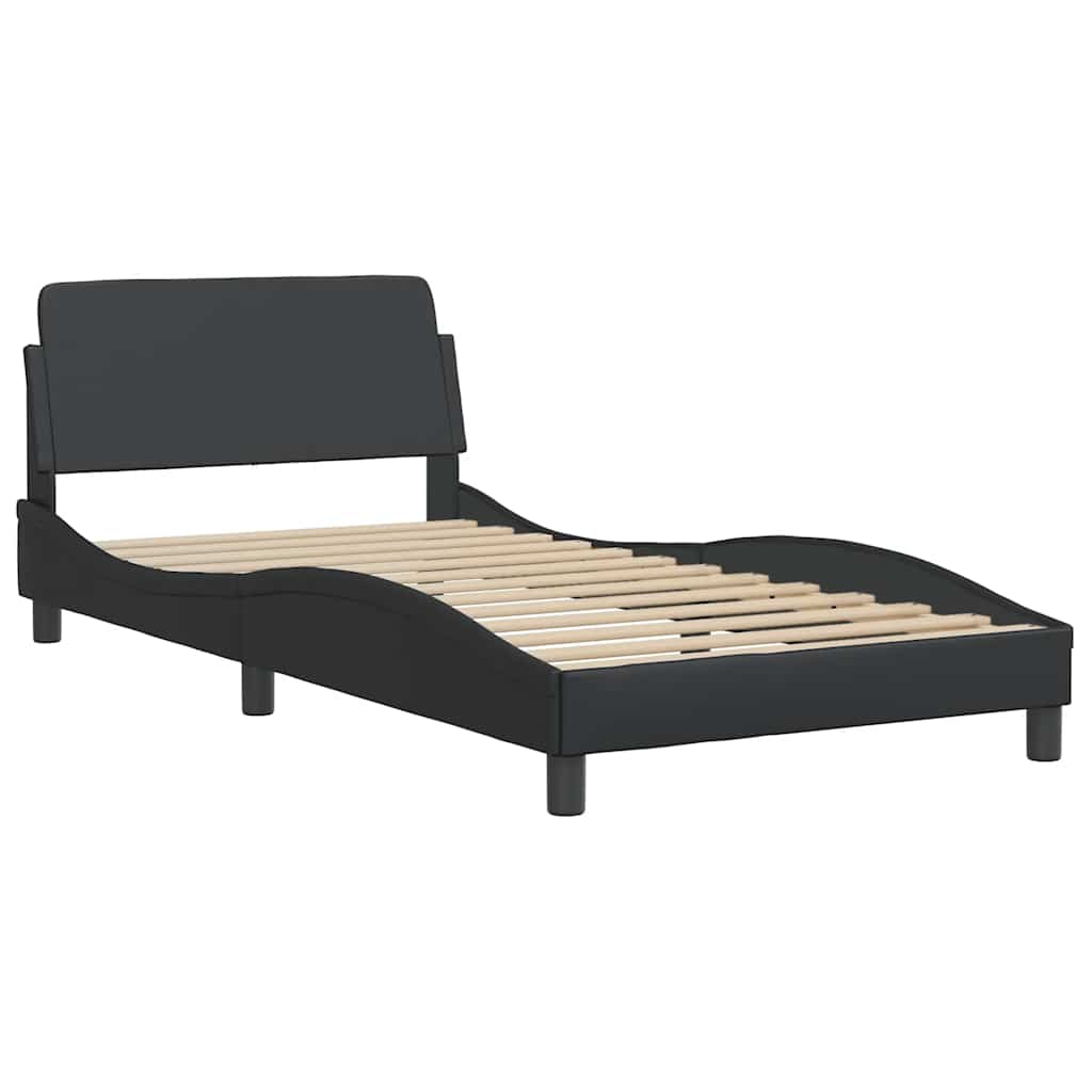 sengeramme Dover 100x190 cm kunstlæder sort