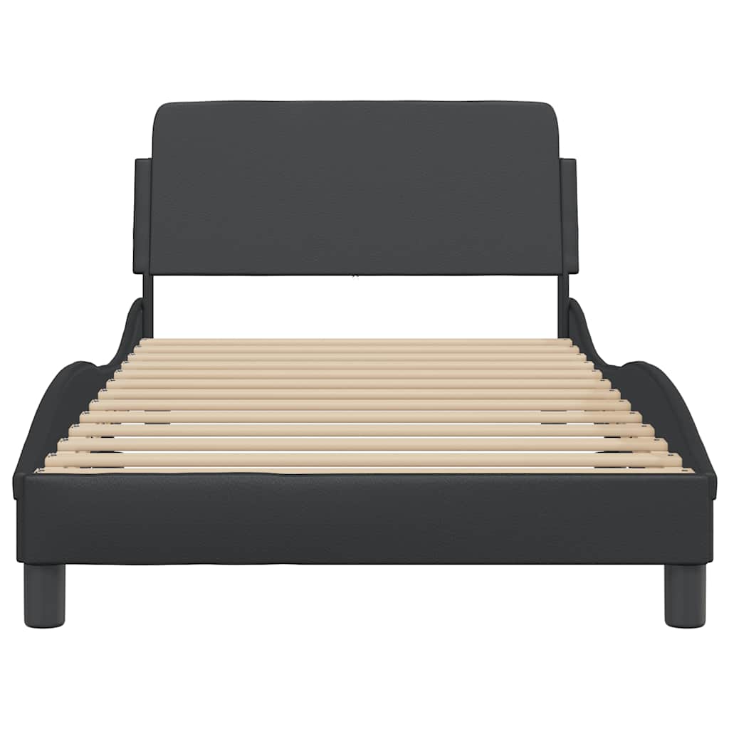 sengeramme Dover 100x190 cm kunstlæder sort