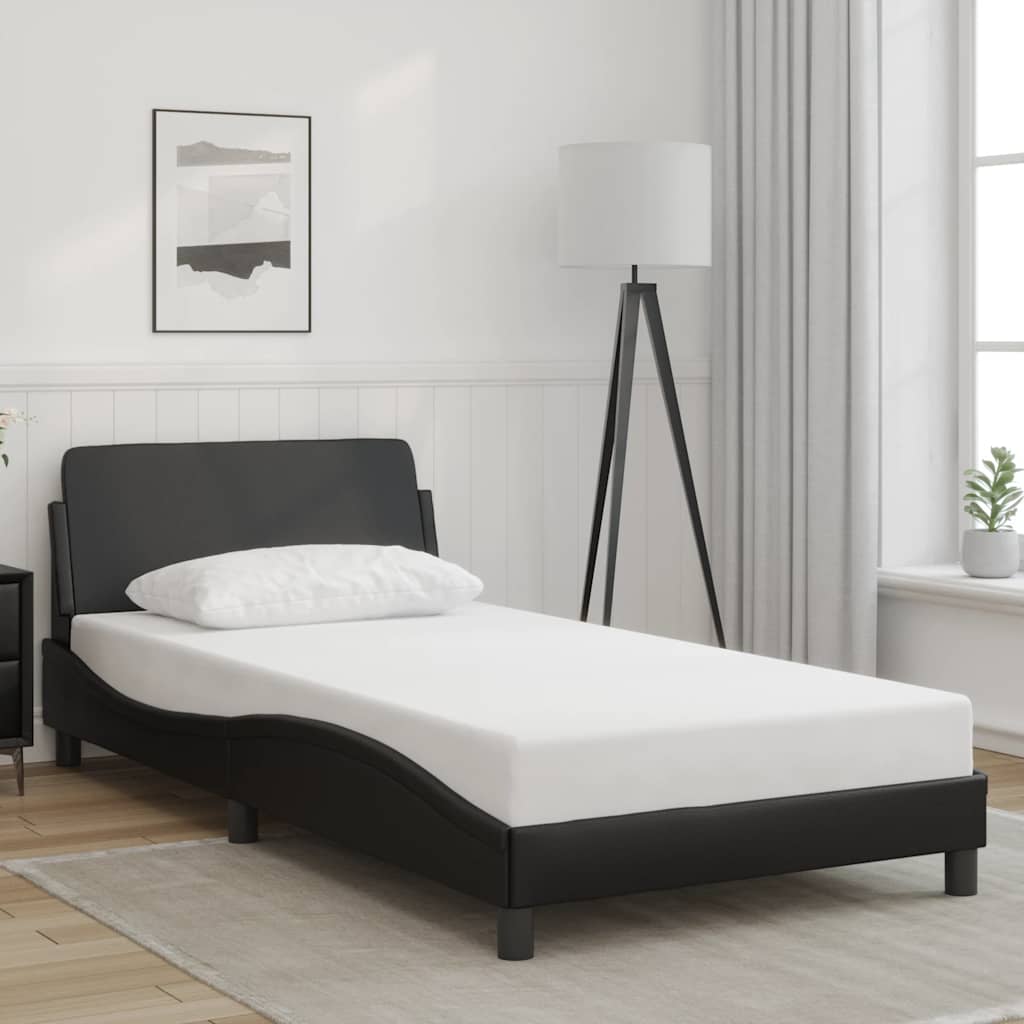 sengeramme Dover 100x190 cm kunstlæder sort
