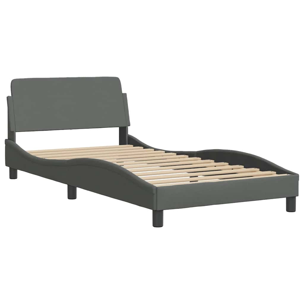 sengeramme Dover 100x203 cm stof mørkegrå
