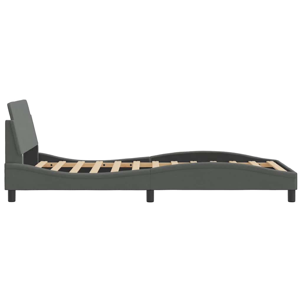 sengeramme Dover 100x203 cm stof mørkegrå