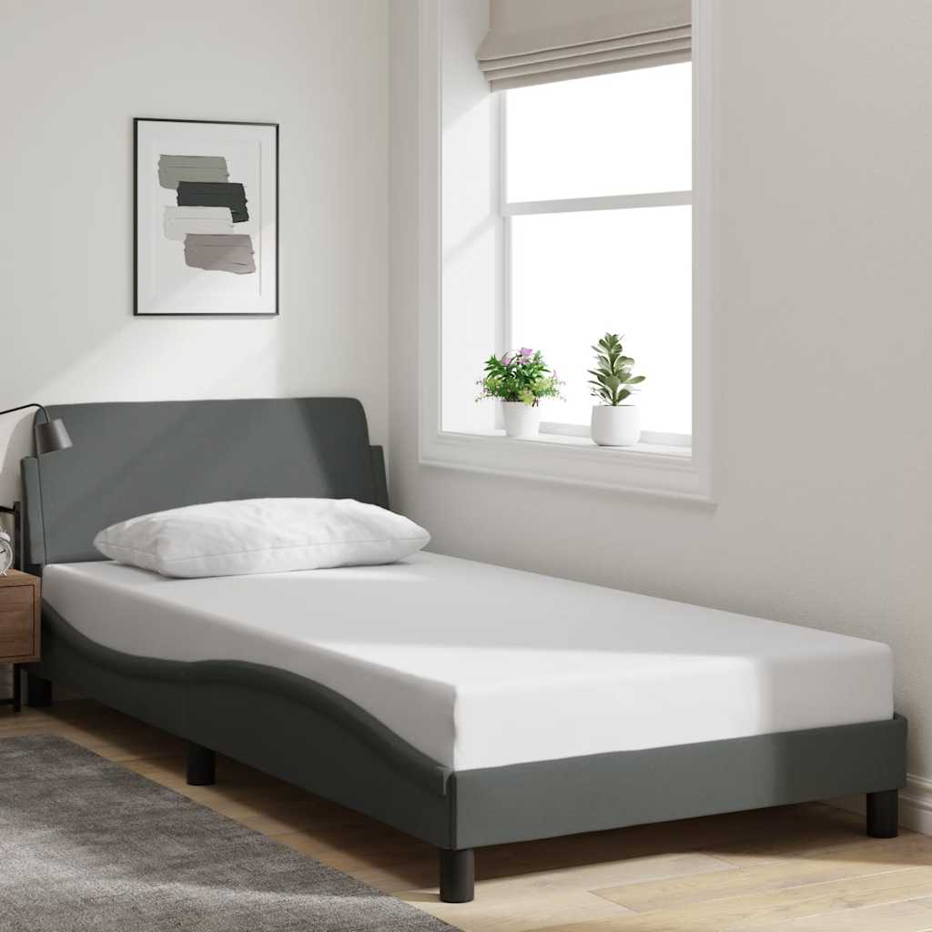 sengeramme Dover 100x203 cm stof mørkegrå