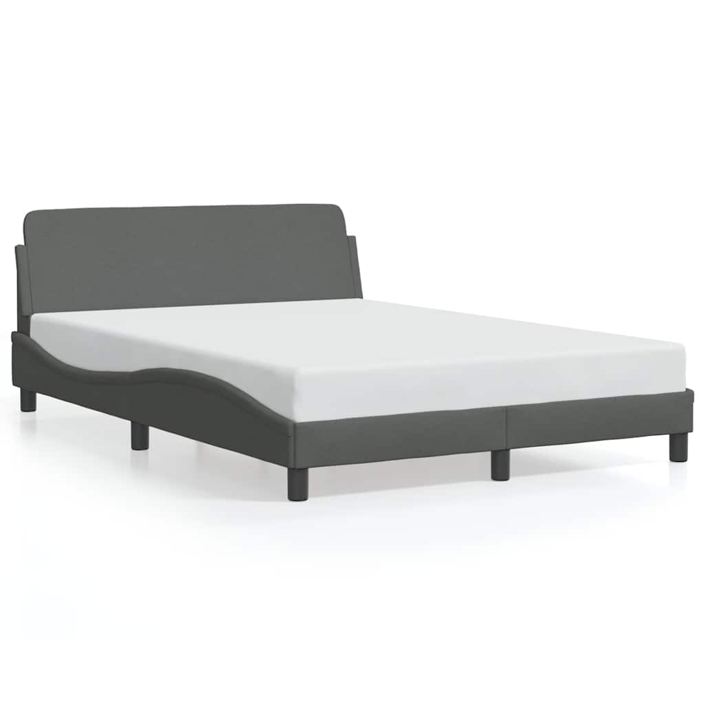 sengeramme Dover 137x190 cm stof mørkegrå