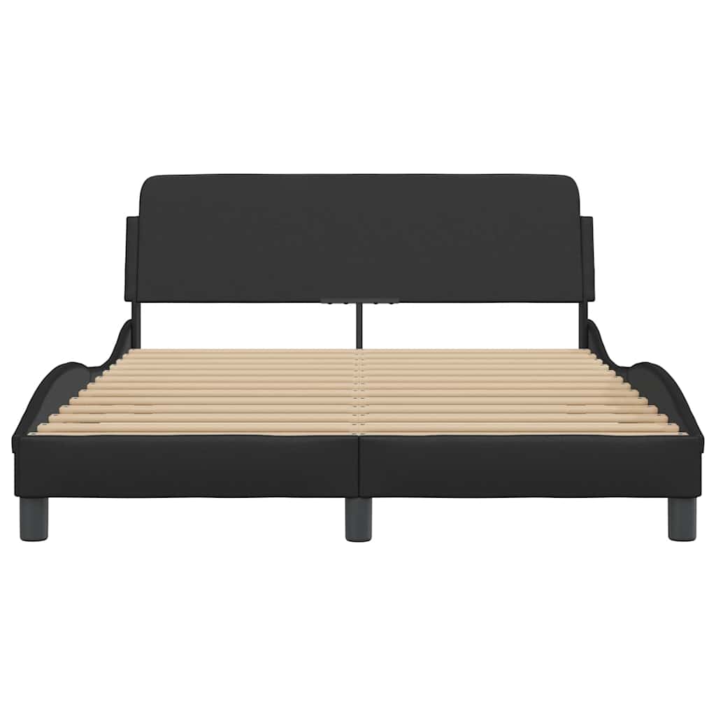 sengeramme Dover 137x190 cm kunstlæder sort