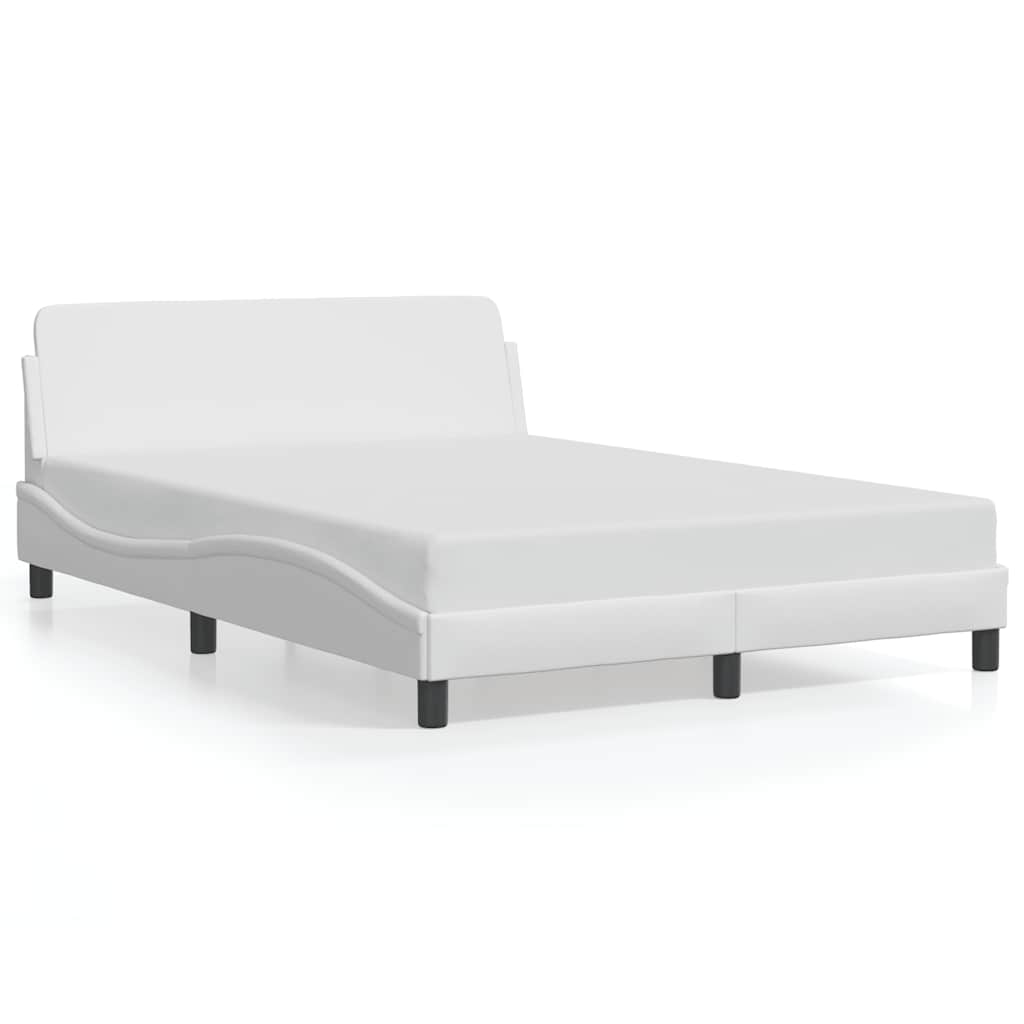 sengeramme Dover 137x190 cm kunstlæder hvid