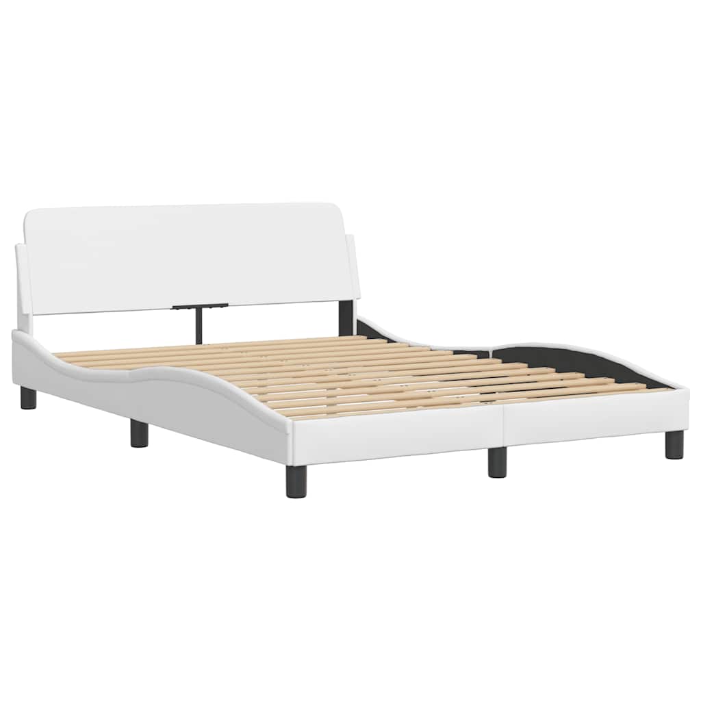 sengeramme Dover 137x190 cm kunstlæder hvid
