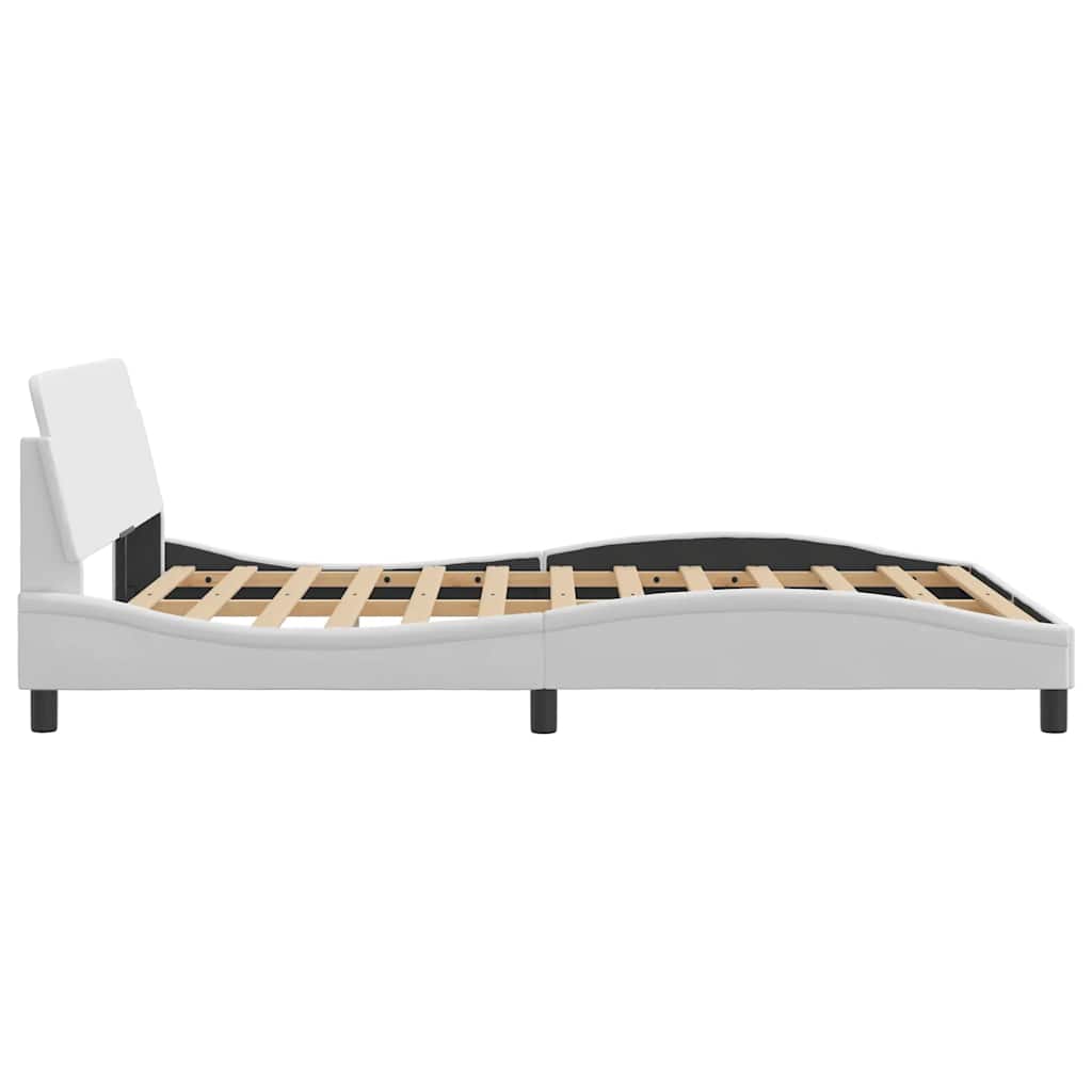 sengeramme Dover 137x190 cm kunstlæder hvid