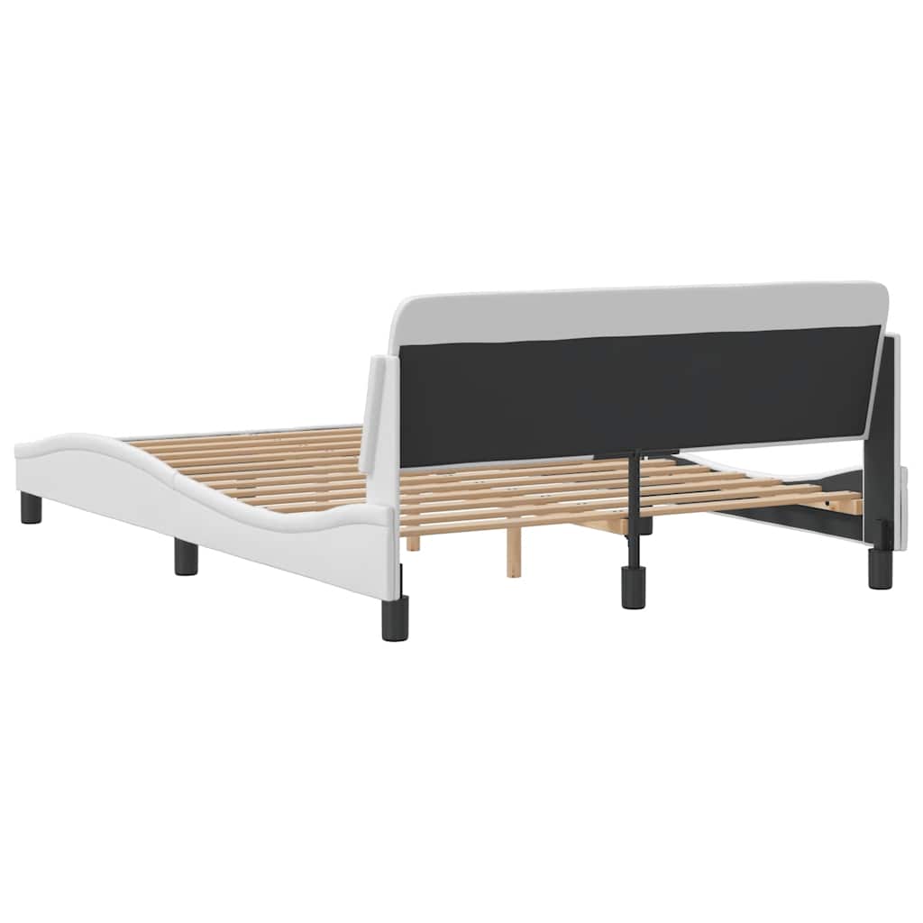 sengeramme Dover 137x190 cm kunstlæder hvid