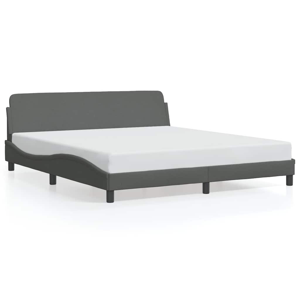 sengeramme Dover 152x203 cm stof mørkegrå