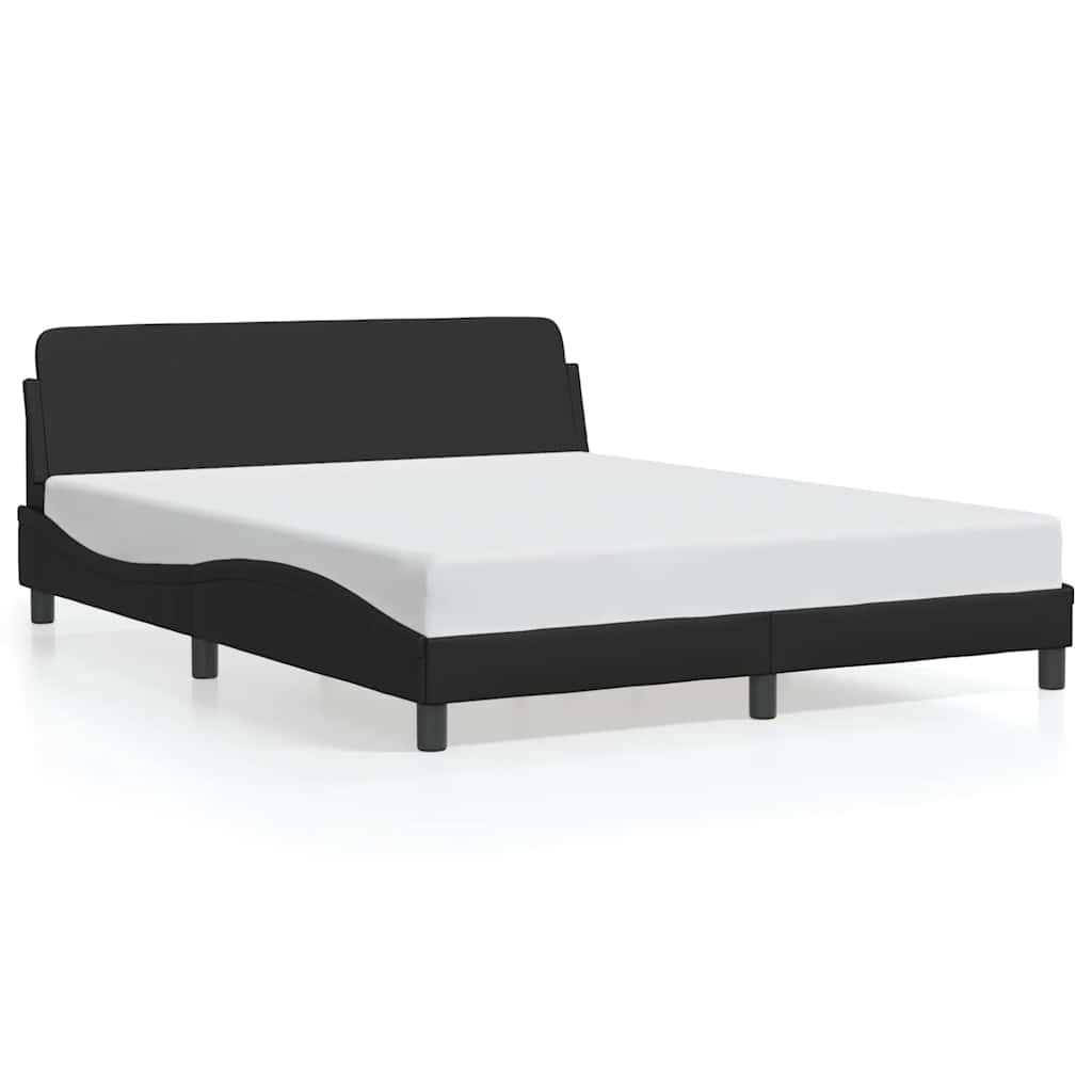 sengeramme Dover 152x203 cm kunstlæder sort