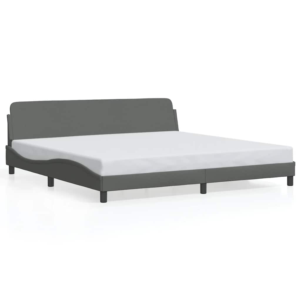 sengeramme Dover 193x203 cm stof mørkegrå