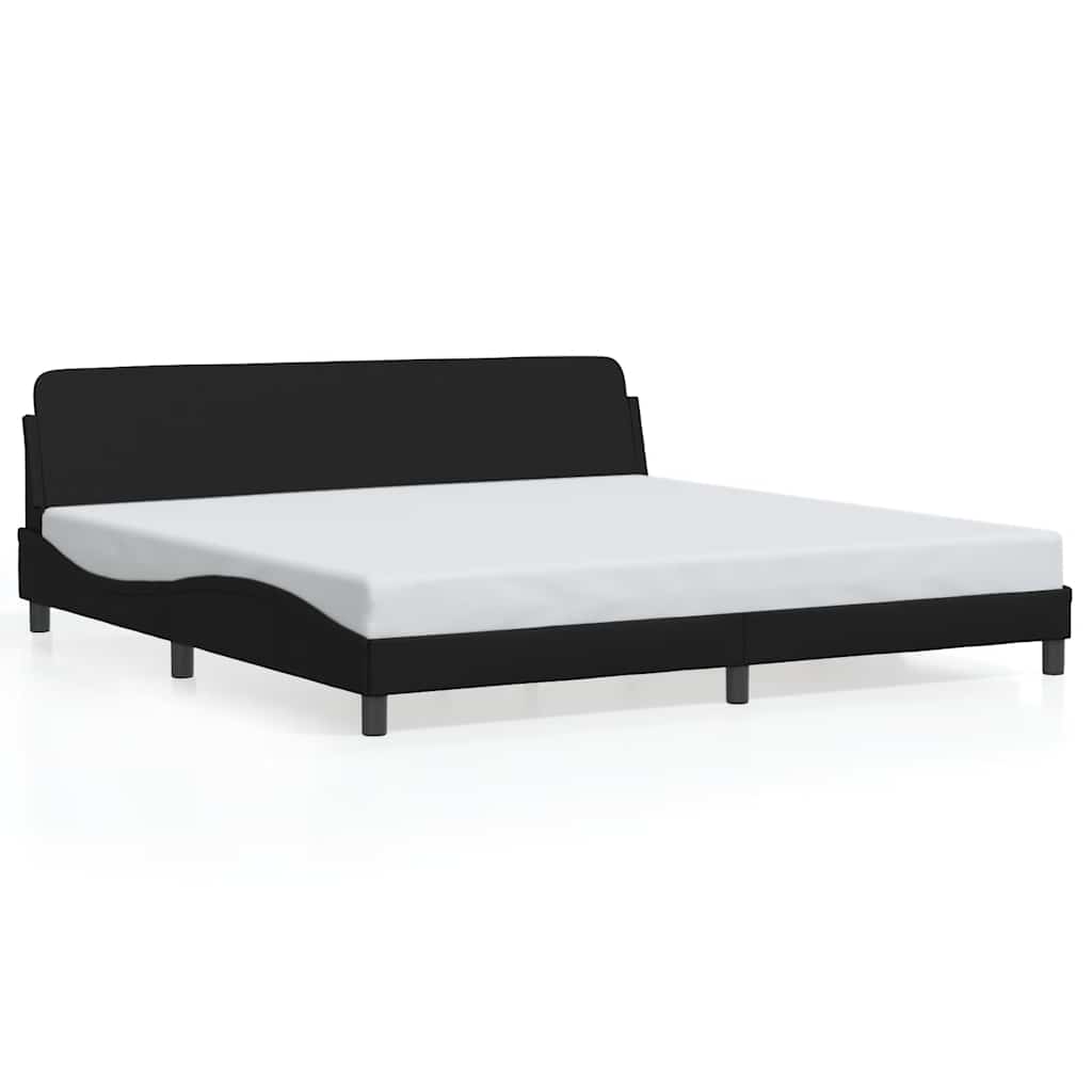 sengeramme Dover 193x203 cm velour sort
