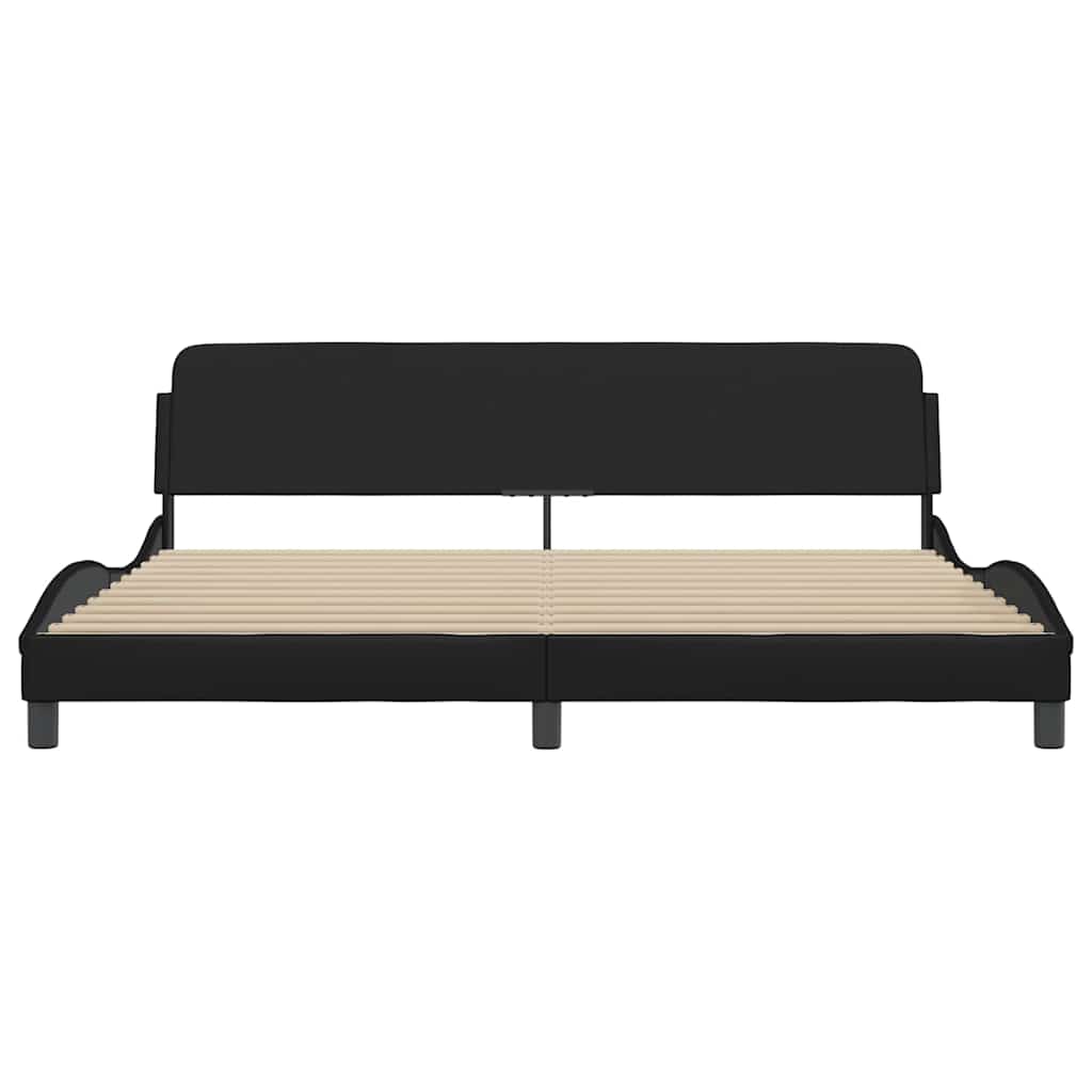 sengeramme Dover 193x203 cm velour sort