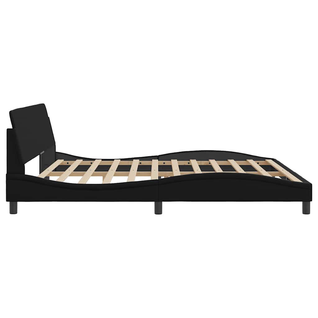 sengeramme Dover 193x203 cm velour sort
