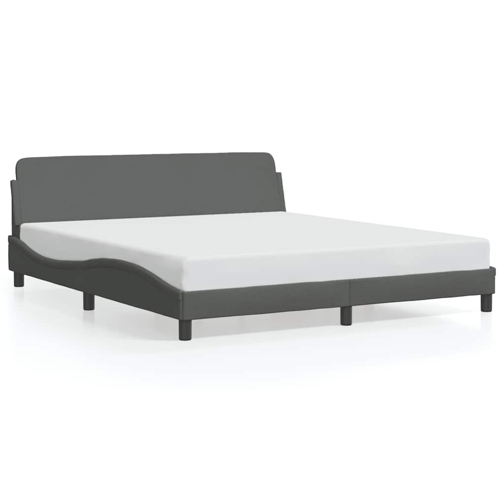 sengeramme Dover 183x213 cm stof mørkegrå