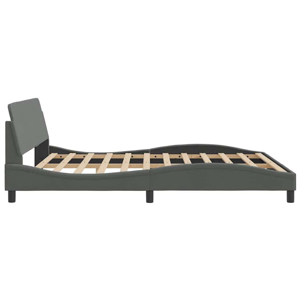 sengeramme Dover 183x213 cm stof mørkegrå