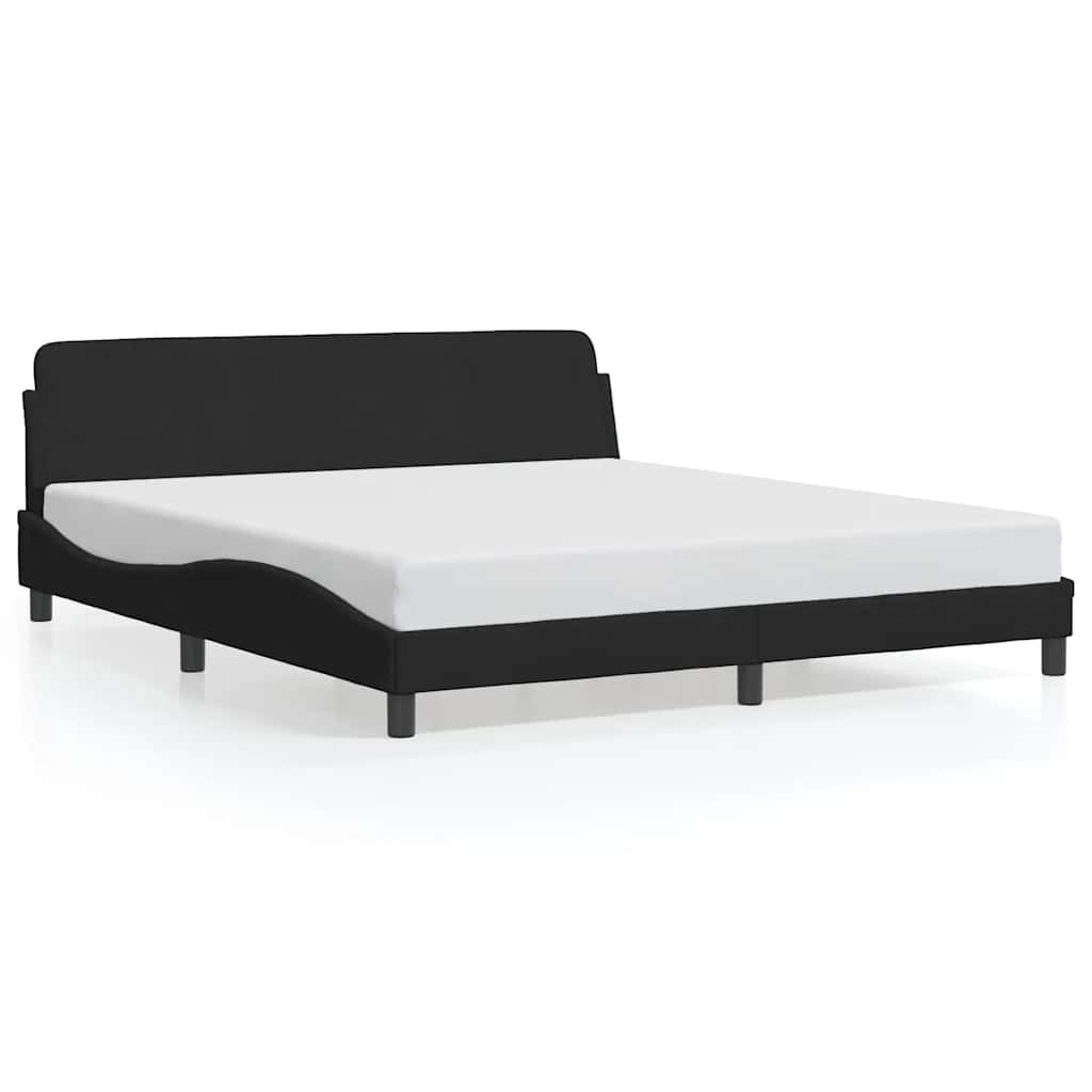 sengeramme Dover 152x203 cm kunstlæder sort
