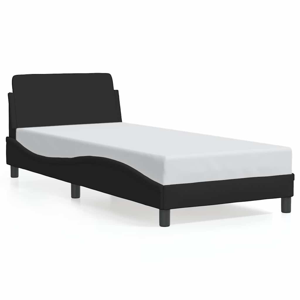 sengestel Dover sort 90x190 cm stof