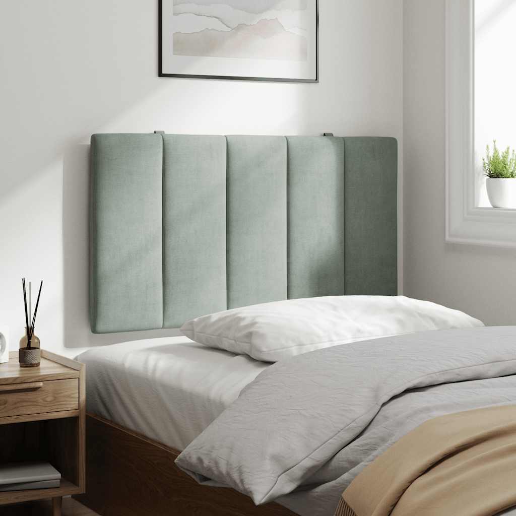 gavlpude Hanko 80 cm velour lysegrå