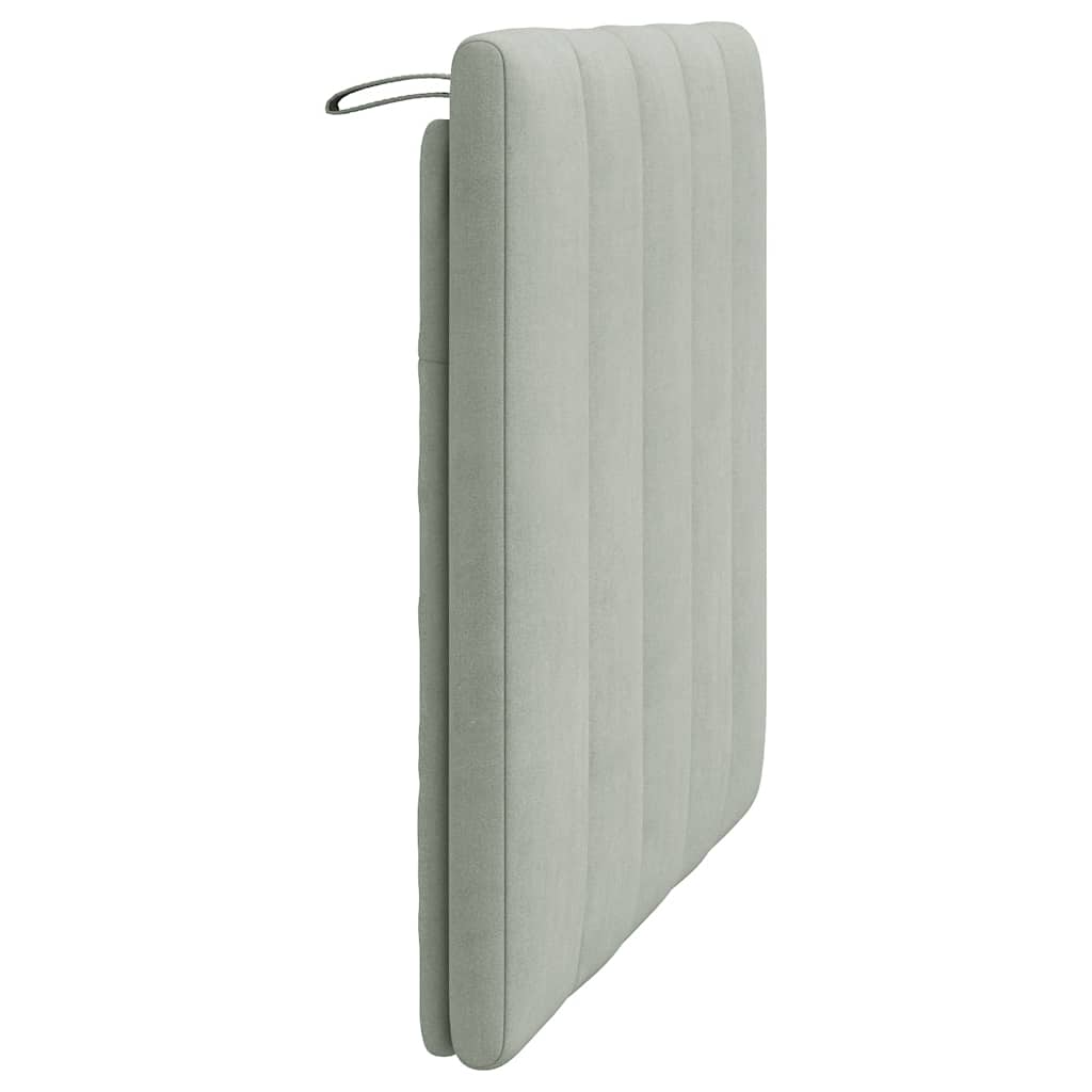 gavlpude Hanko 80 cm velour lysegrå