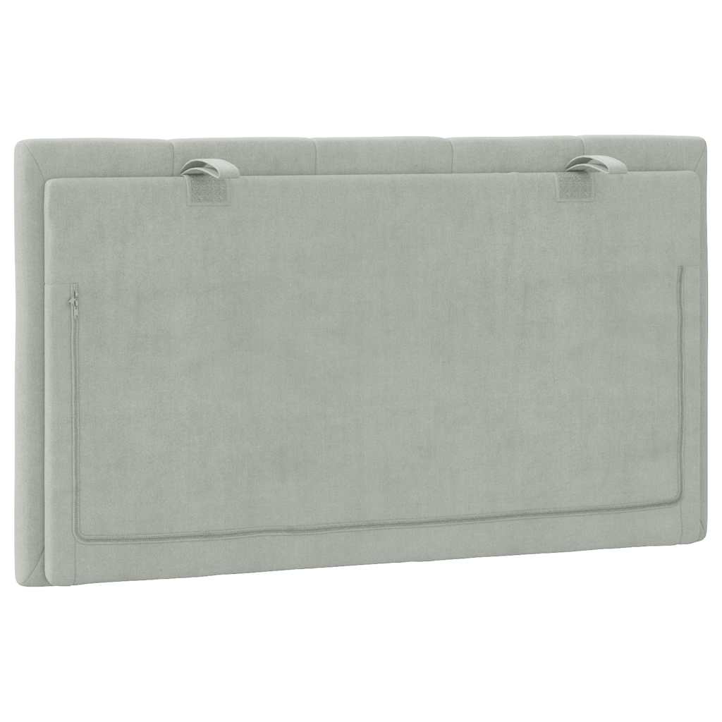 gavlpude Hanko 80 cm velour lysegrå