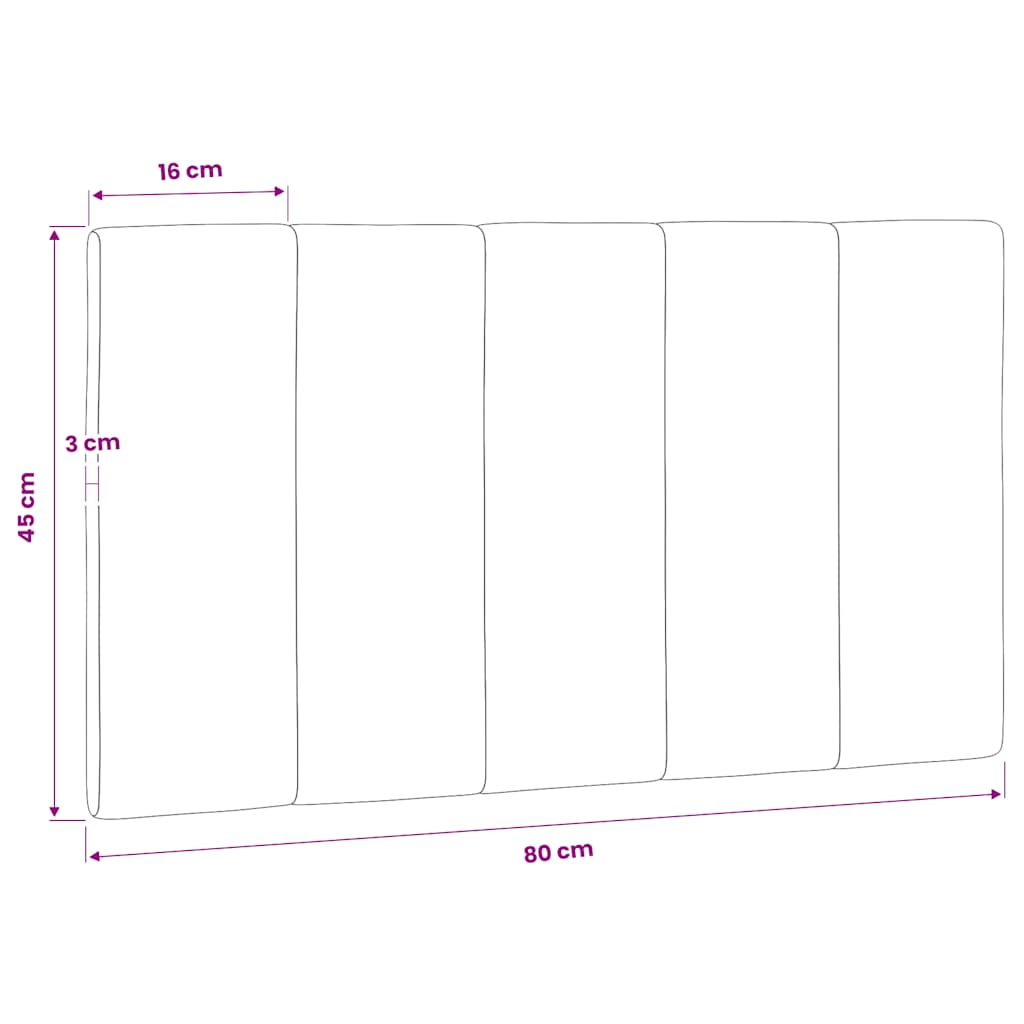 gavlpude Hanko 80 cm velour blå