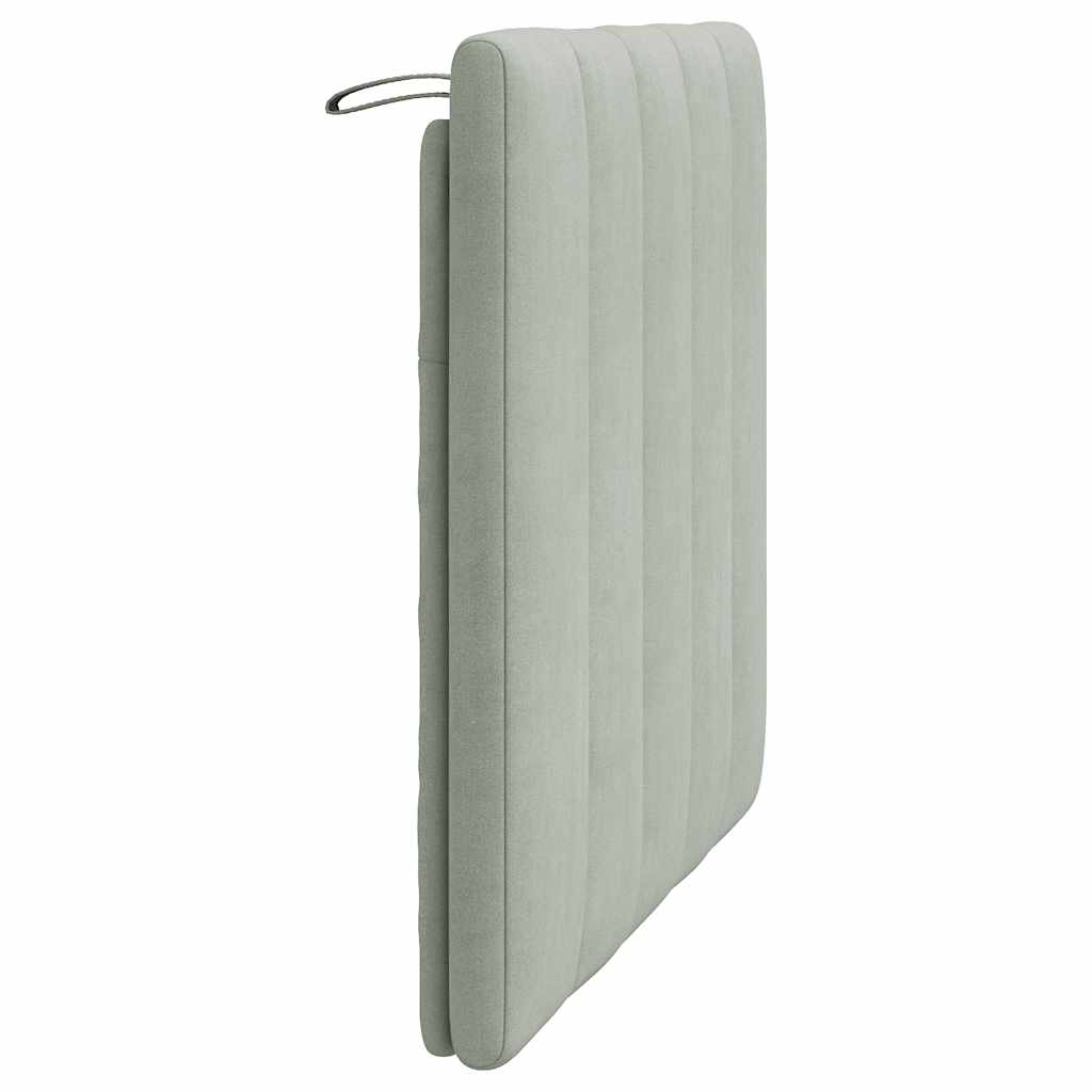 gavlpude Hanko 90 cm velour lysegrå